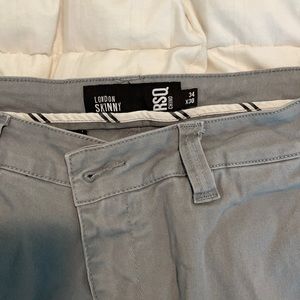 Men’s RSQ chino skinny gray pants size 34/30